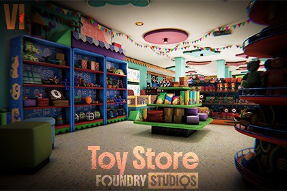 Retail Toy Store 3d Modular Environment Pack