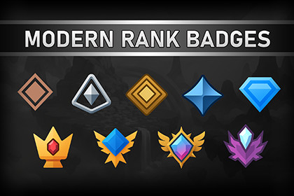 Modern Rank Badges