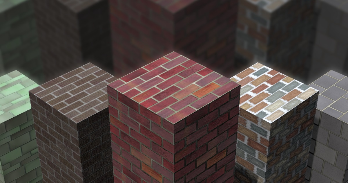 Unity Base Block Texture 5 Textures: Brick Vol. 1 | 2D Textures & Materials | Unity Asset Store