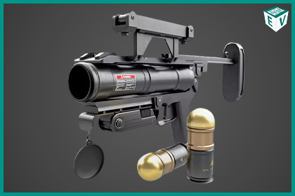 Grenade Launcher 04 Black URP HDRP Textures