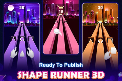 Shape Rush - 3D Endless Runner Complete Game Template