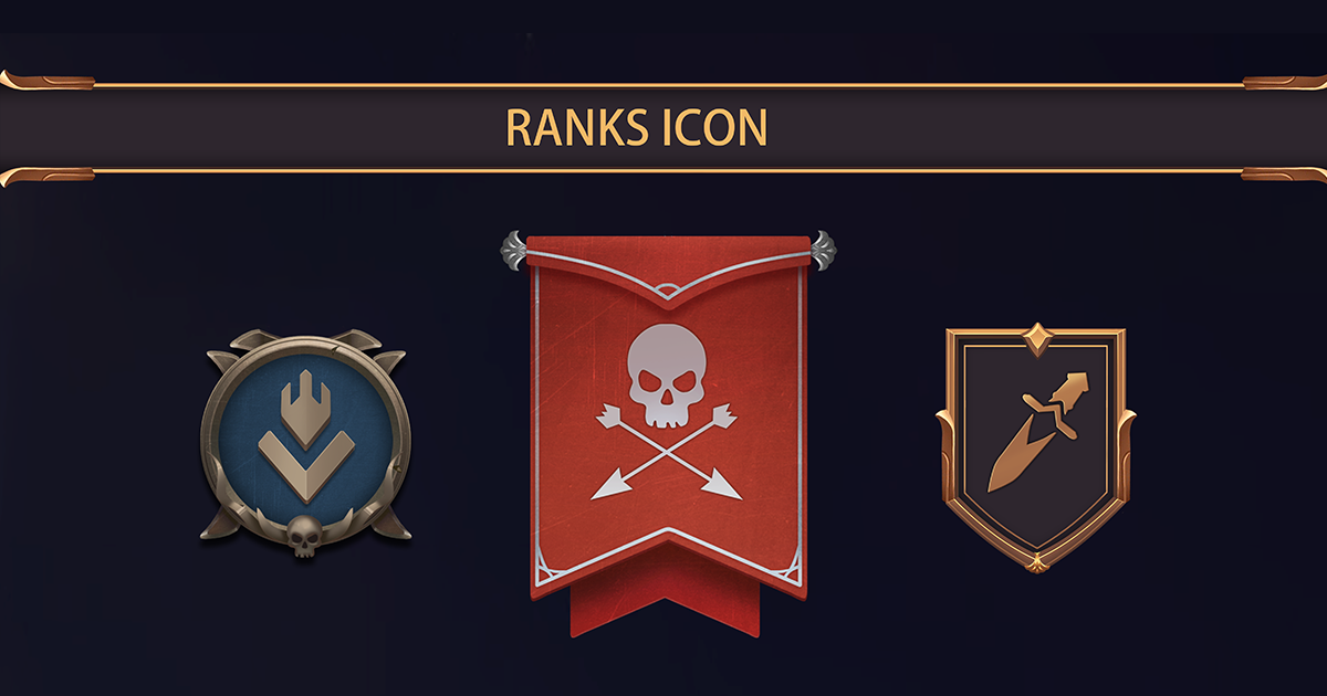Game Ranks Icons | 2D GUI | Unity Asset Store