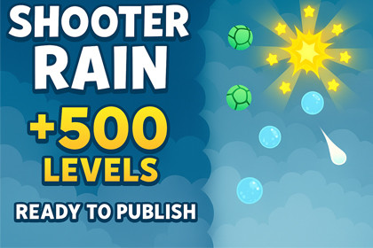 Shooter Rain - Complete Casual Mobile Game Template