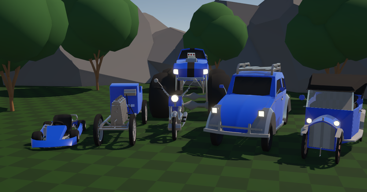 Unity Asset Vehicles Wacky vehicles pack | 3D Vehicles | Unity Asset Store