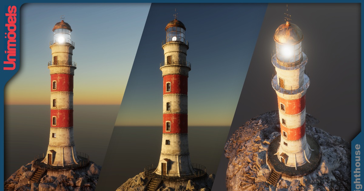 Unity Lighthouse Effect Lighthouse Vol. 1 + Extra assets | 3D Environments | Unity Asset Store