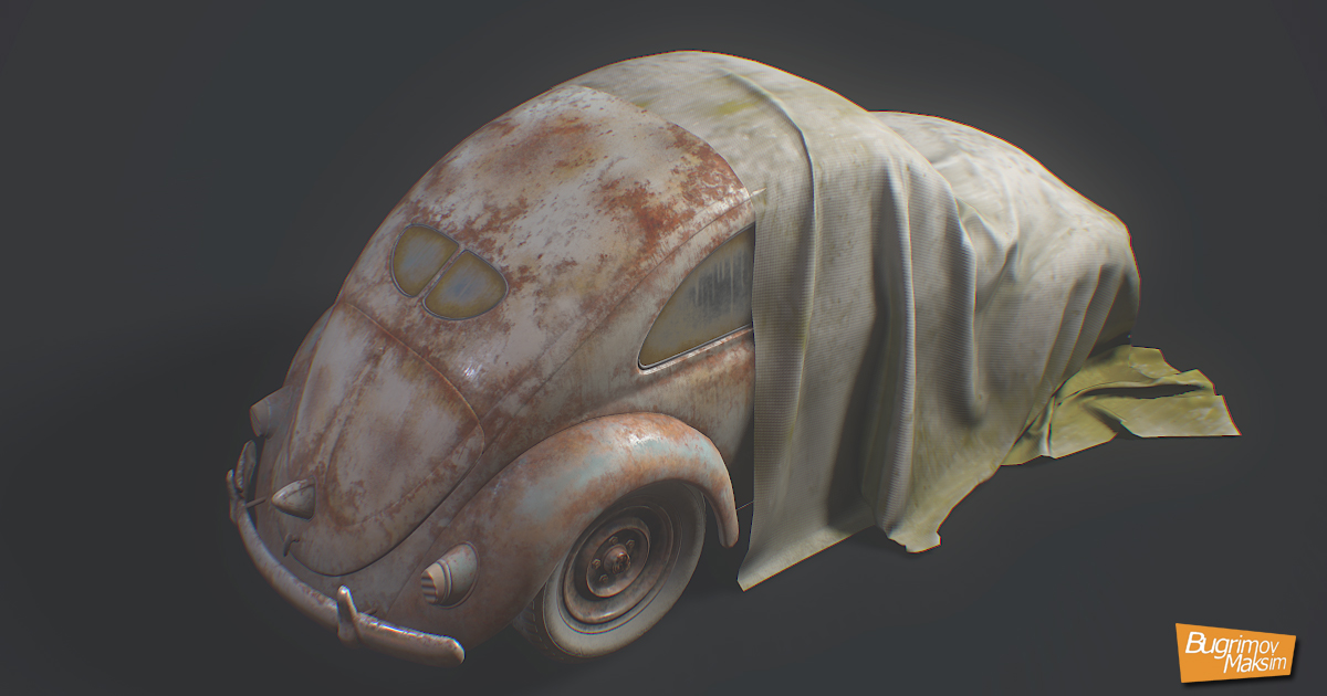 Retro Car 03 | 3D Industrial | Unity Asset Store