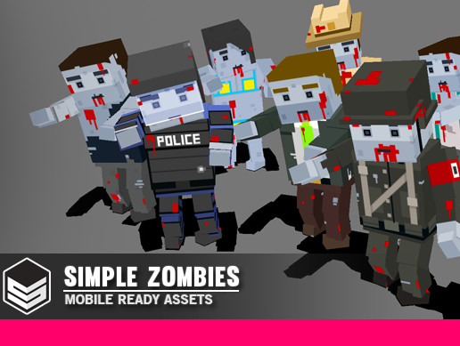 Simple Zombies - Cartoon Characters | 3D Humanoids | Unity Asset Store