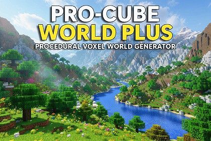 Pro-Cube World Plus: Procedural Voxel World Generator
