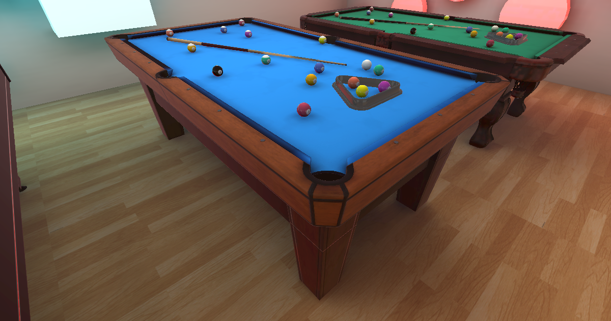 Pool Table #2 - (8 Ball Pool Billiard Model) | 3D Interior | Unity ...