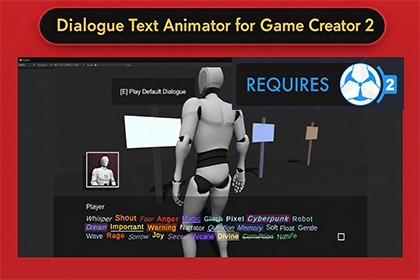 Dialogue Text Animator for Game Creator 2