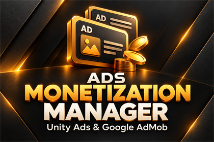 ADS Monetization Manager For UnityADS And Google Admob