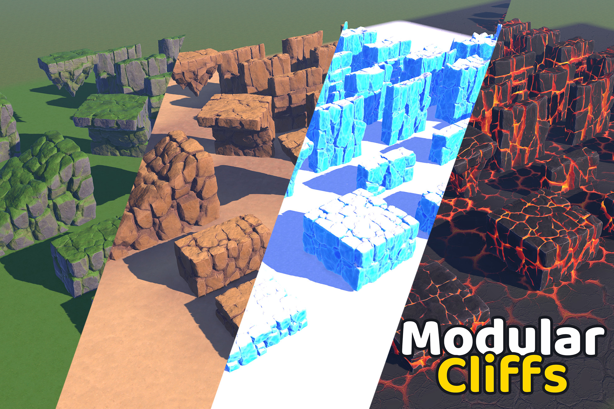 Stylized Nature - Modular Cliffs Pack