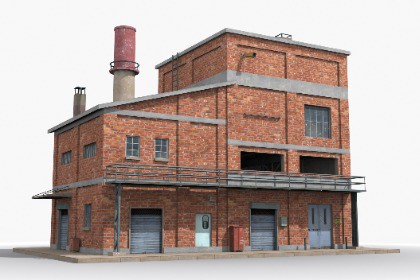 Industrial Factory Building – Variant 17