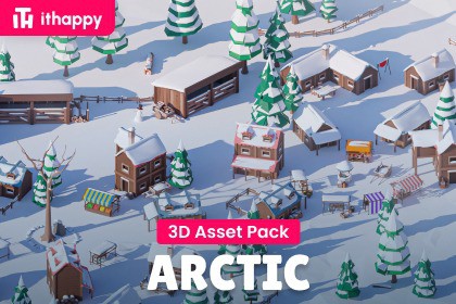 Arctic - Low Poly 3D Models Pack