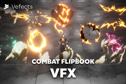 Combat Flipbook VFX