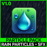 Rain Particles 2D & 3D + Sound Effects
