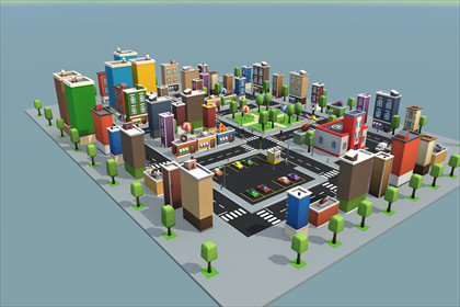 Modular Toon City and Character Pack