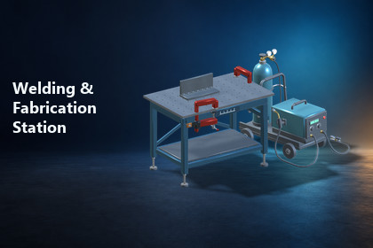 Welding and Fabrication Station - MIG Welder Table and Clamp
