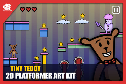 Simple 2D Platformer Assets Art Kit