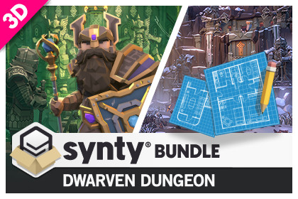 Value Bundle – POLYGON Dungeon Realms and Dwarven Dungeon Map