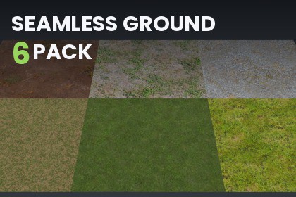 Seamless Ground 6 Pack – PBR Materials Included