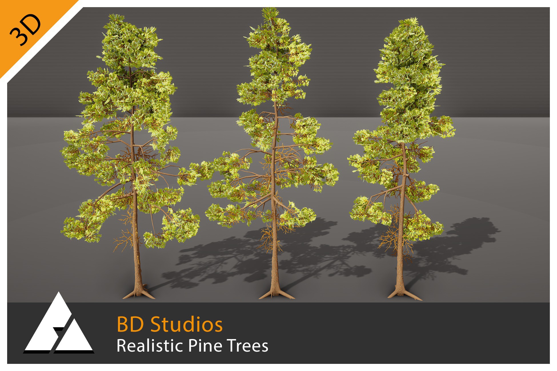 Realistic Pine Trees By BD Studios | 3D Trees | Unity Asset Store