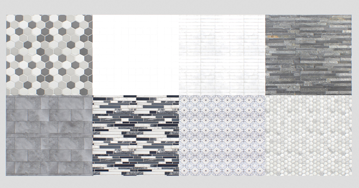 Wall and Floor Tiles pack 1 | 2D Textures & Materials | Unity Asset Store