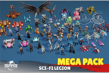 Sci Fi Legion - 3D Character Mega Pack