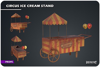 Circus Ice Cream Stand (Circus, Ice Cream Stand, Horror, Abandoned, Creepy)
