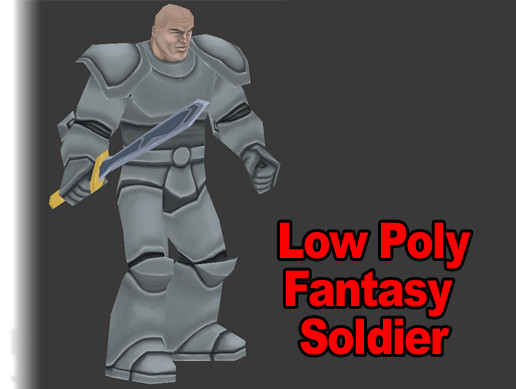 Low Poly Fantasy Soldier