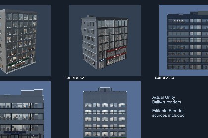 Japanese Local City Building Set Vol.1