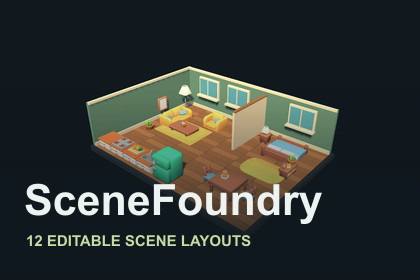 SceneFoundry – Scene Layouts & Low Poly Library
