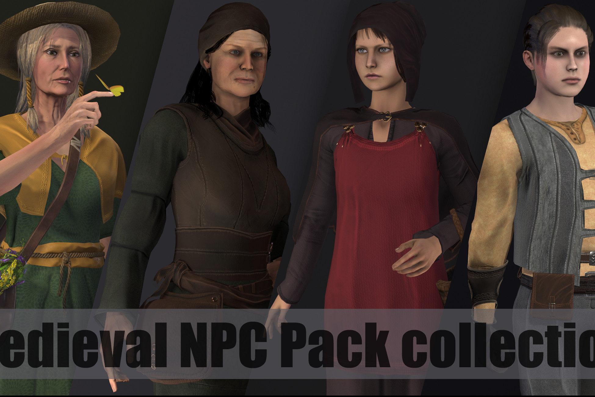 Medieval NPC Pack Сollection | Characters | Unity Asset Store