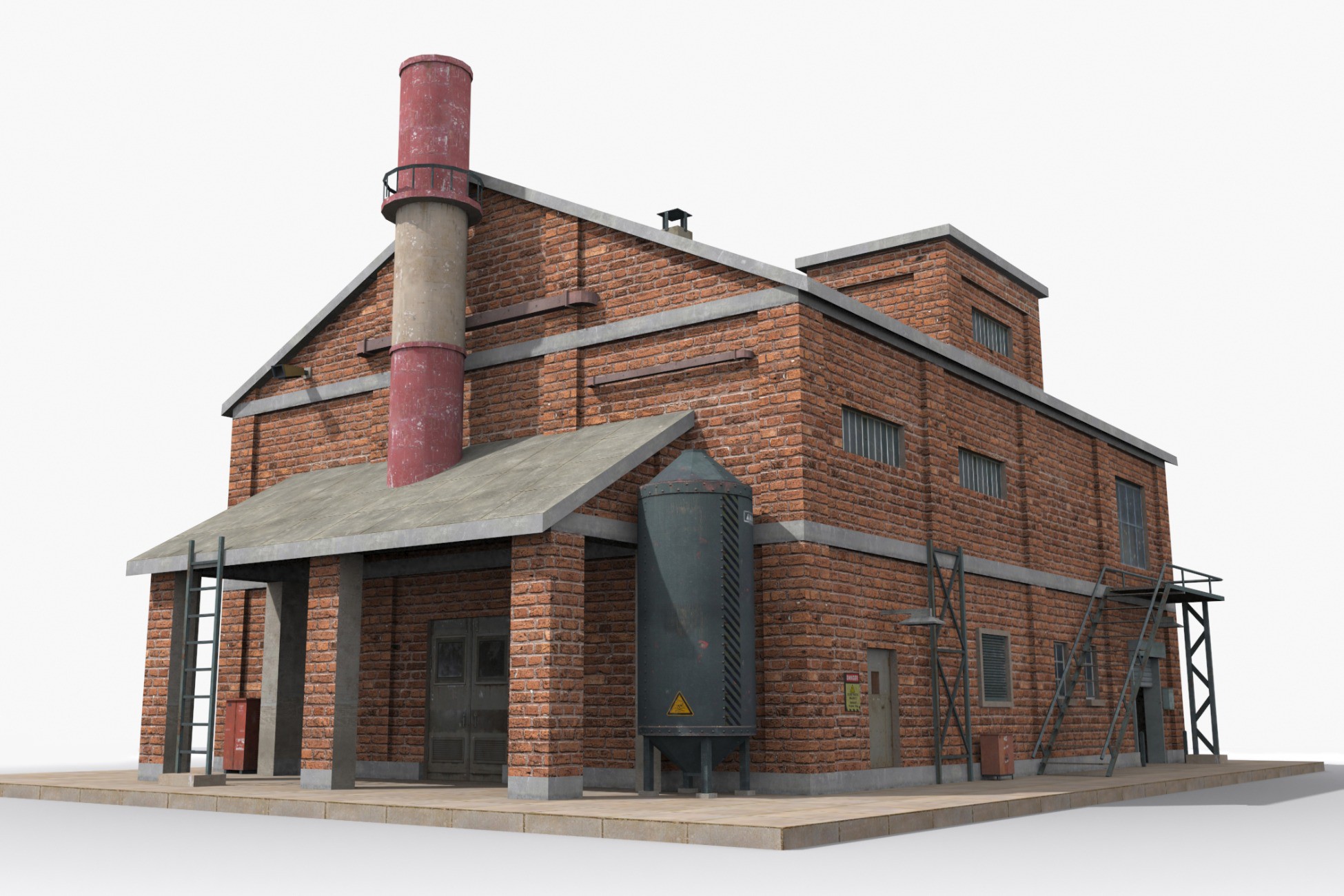 Industrial Factory Building – Variant 01 | 3D Industrial | Unity Asset ...