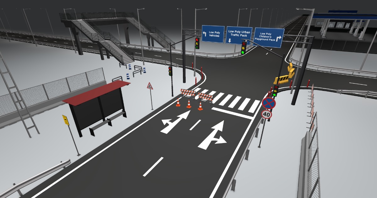 Low Poly Urban Traffic Pack | 3D Urban | Unity Asset Store