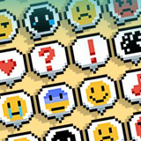 2D Pixel Art Emotion Icons