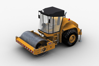 Road Roller Lowpoly 2