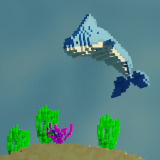 Underwater, ancient and cyberpunk voxel art