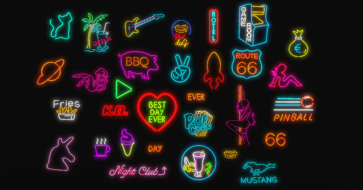 Ultimate Neon Sign Pack 2 | 3D 道具 | Unity Asset Store