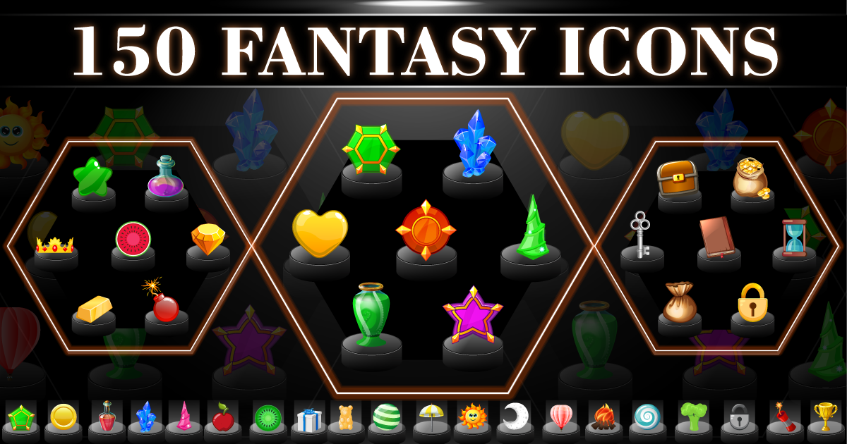 TGS Adventure Pack of 150 icons | 2D 아이콘 | Unity Asset Store