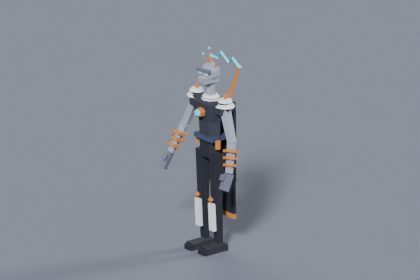 3D Electric Villain - Ohmen, Low Poly Humanoid Rigged