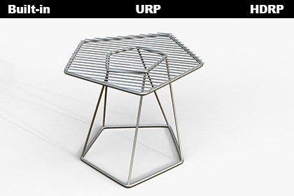 Industrial Metal Slatted Accent Table Component