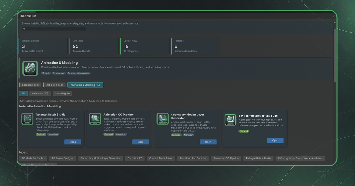 Create Utilities EQLabs-Create: Modeling & Animation | Utilities Tools | Unity Asset Store