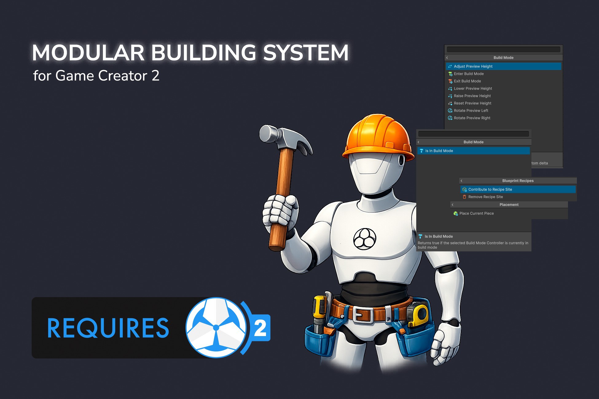 Modular Building System for Game Creator 2