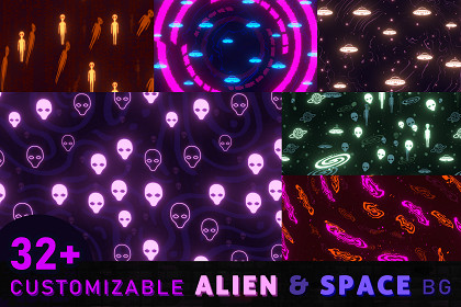 Space & Alien Background Shader
