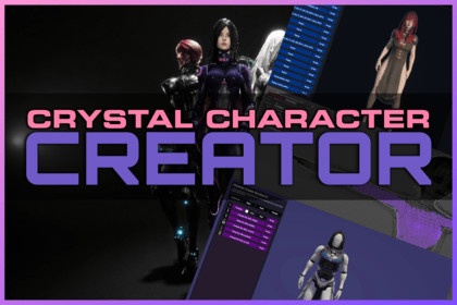 Crystal Character Creator | Model Sculpting & Game Creator 2 Integration