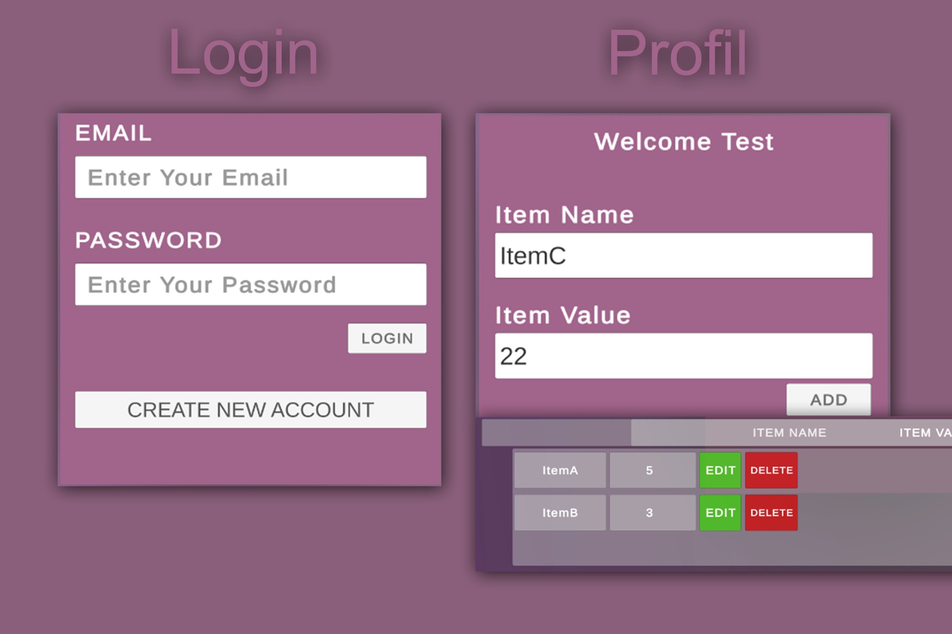Login and Register Account System