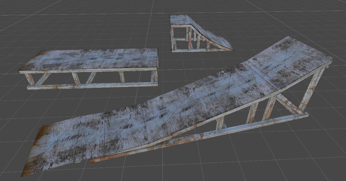 Unity Playground Ramp 3D ramp springboard wood Pack | 3D Environments | Unity Asset Store