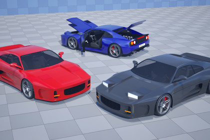 Stylized Drivable Vehicles - Super Car "Draco"