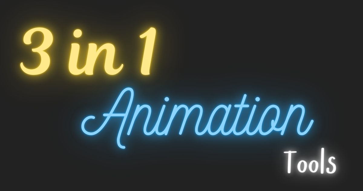 3 in 1 Animation tools Animation path video reference Animation